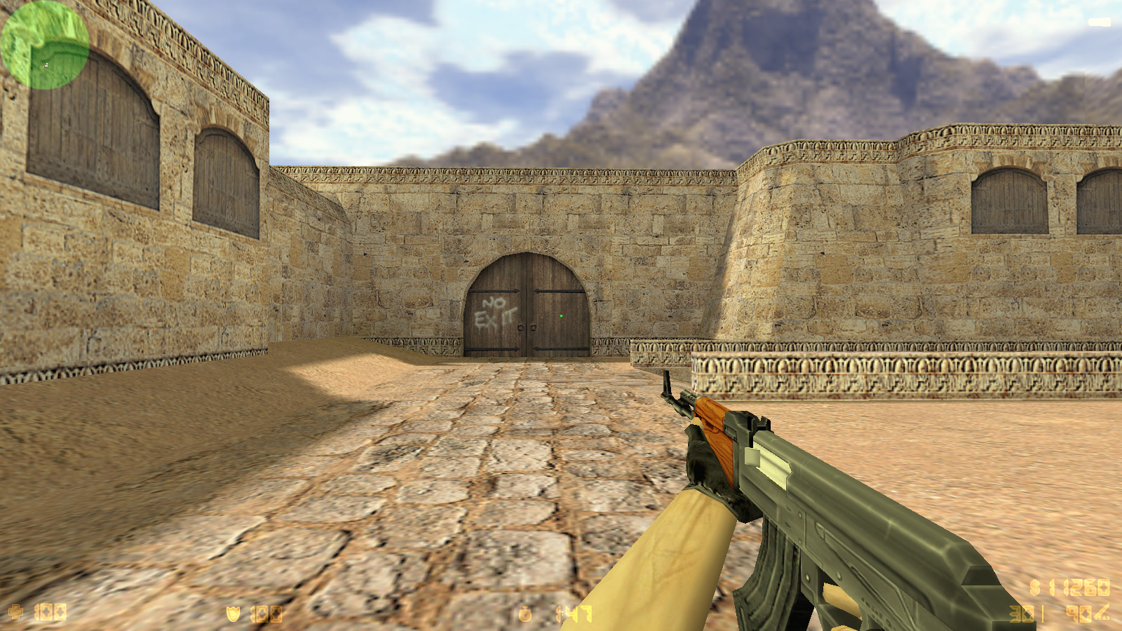 CS 1.6 с прицелом точкой